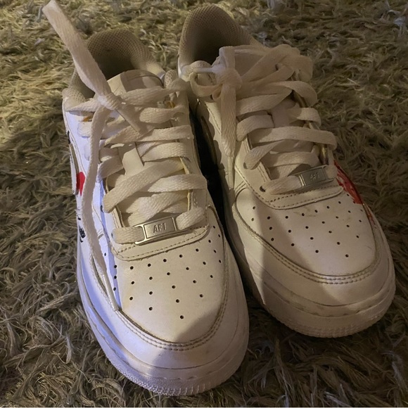 Size 6 custom Nike AF1 worn twice - Picture 6 of 7